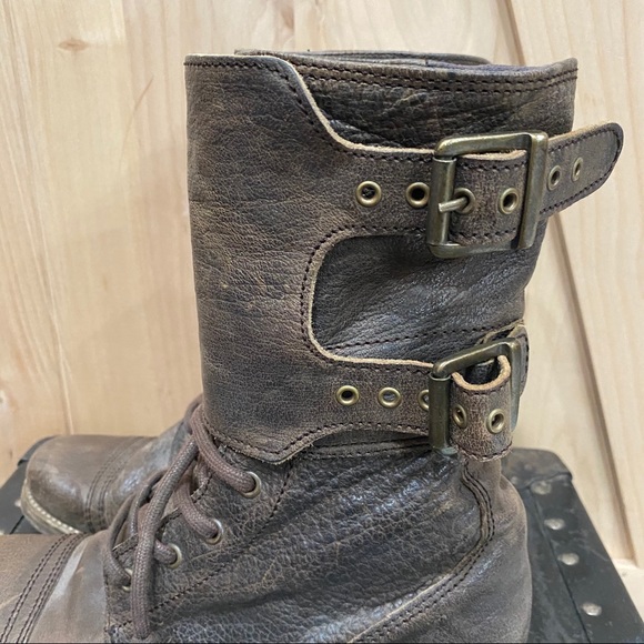 🔥All Saints Distress Damisi Combat Military Size 38🔥 - Picture 9 of 14